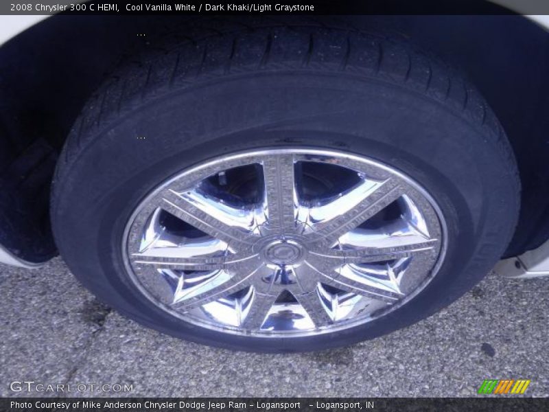 Cool Vanilla White / Dark Khaki/Light Graystone 2008 Chrysler 300 C HEMI