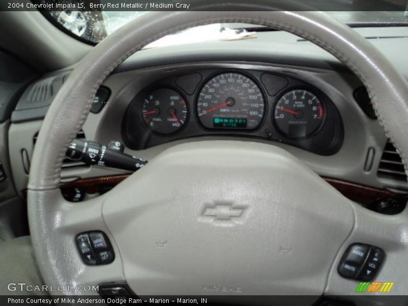 Berry Red Metallic / Medium Gray 2004 Chevrolet Impala LS
