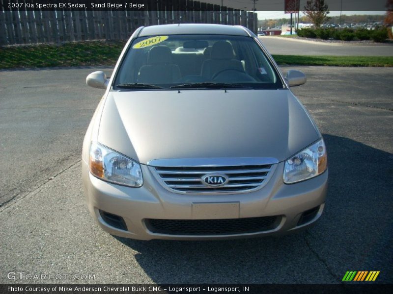 Sand Beige / Beige 2007 Kia Spectra EX Sedan