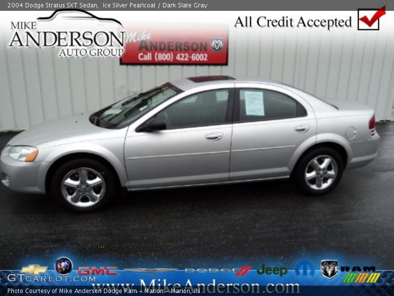Ice Silver Pearlcoat / Dark Slate Gray 2004 Dodge Stratus SXT Sedan
