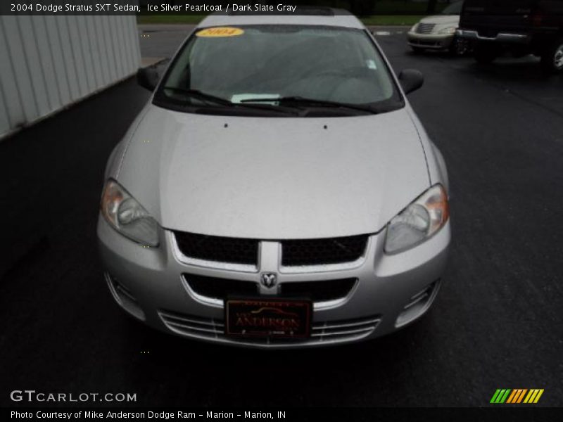 Ice Silver Pearlcoat / Dark Slate Gray 2004 Dodge Stratus SXT Sedan