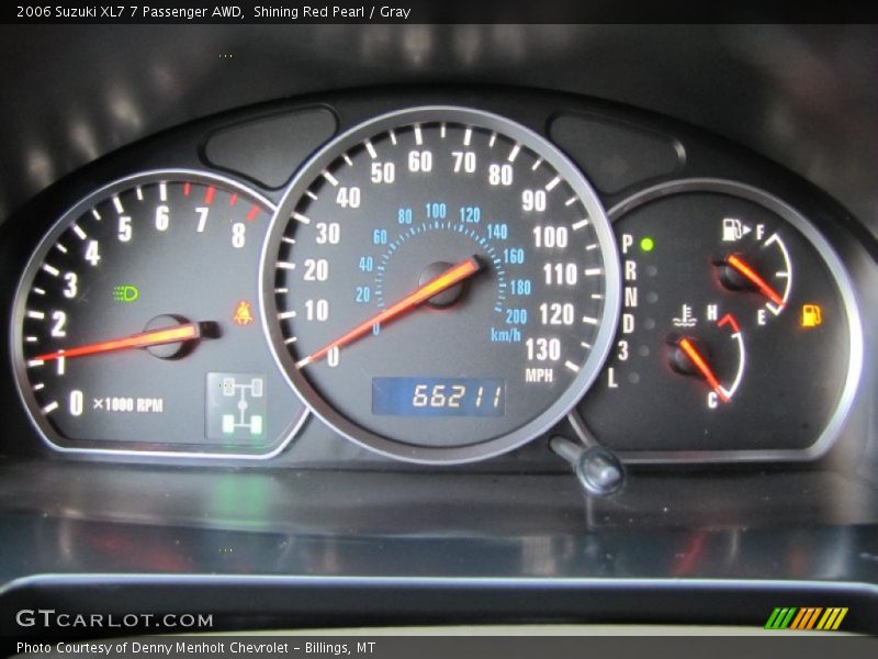 Shining Red Pearl / Gray 2006 Suzuki XL7 7 Passenger AWD