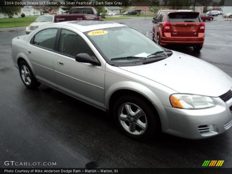 Ice Silver Pearlcoat / Dark Slate Gray 2004 Dodge Stratus SXT Sedan