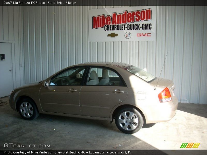 Sand Beige / Beige 2007 Kia Spectra EX Sedan