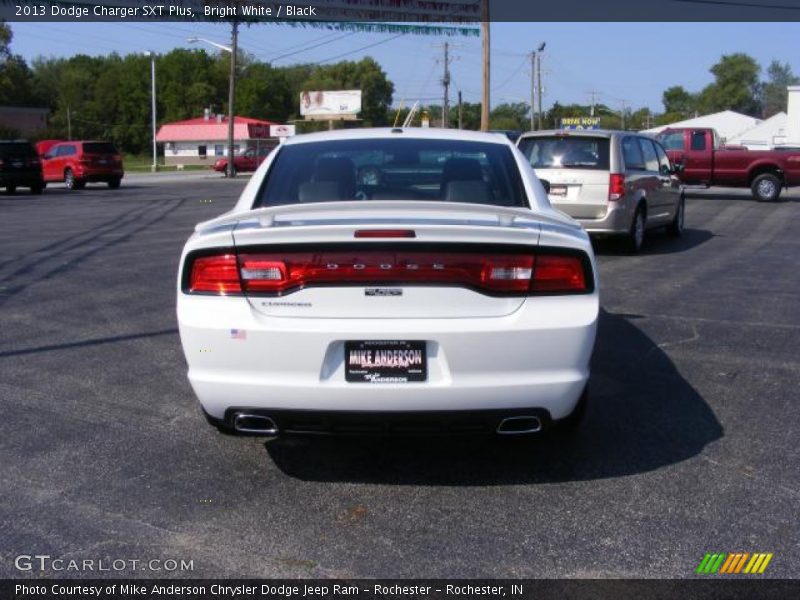 Bright White / Black 2013 Dodge Charger SXT Plus