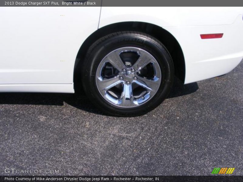 Bright White / Black 2013 Dodge Charger SXT Plus