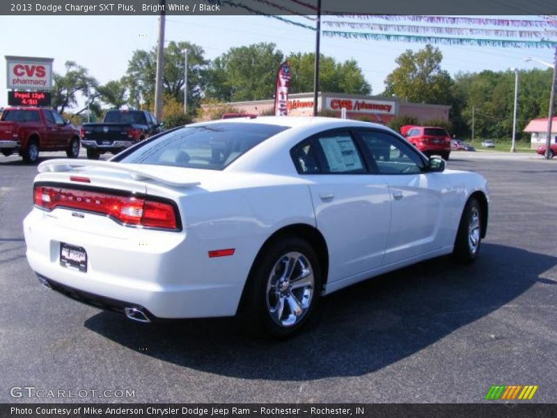 Bright White / Black 2013 Dodge Charger SXT Plus