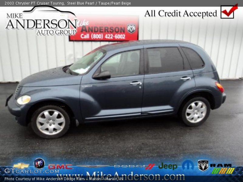 Steel Blue Pearl / Taupe/Pearl Beige 2003 Chrysler PT Cruiser Touring
