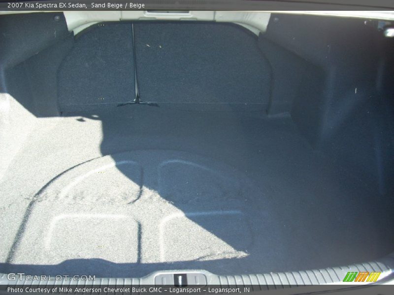 Sand Beige / Beige 2007 Kia Spectra EX Sedan