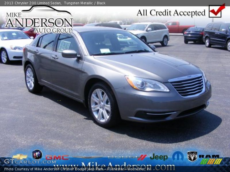 Tungsten Metallic / Black 2013 Chrysler 200 Limited Sedan