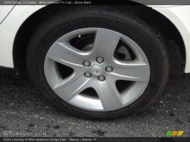 White Diamond Tri Coat / Ebony Black 2008 Pontiac G6 Sedan