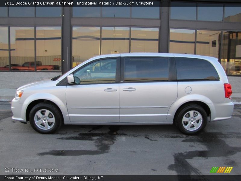 Bright Silver Metallic / Black/Light Graystone 2011 Dodge Grand Caravan Mainstreet