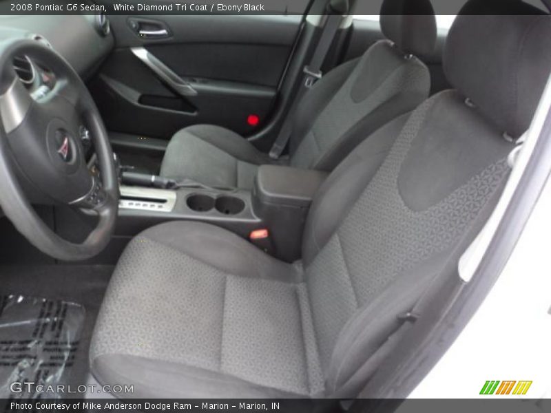 White Diamond Tri Coat / Ebony Black 2008 Pontiac G6 Sedan