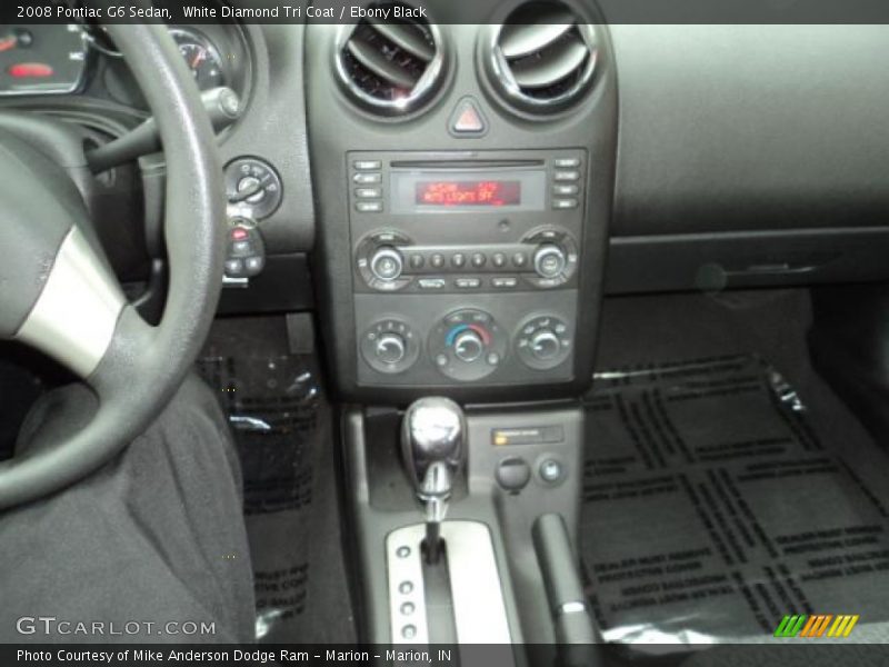 White Diamond Tri Coat / Ebony Black 2008 Pontiac G6 Sedan