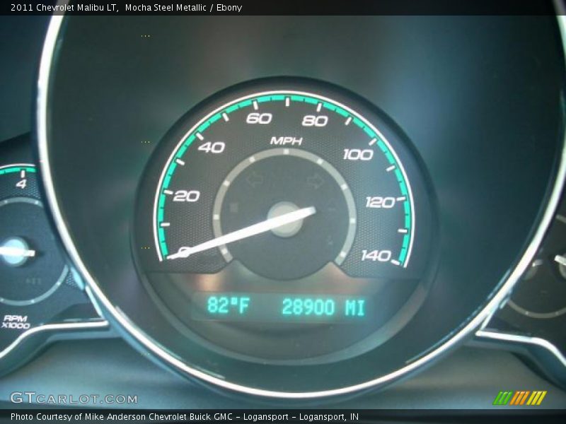Mocha Steel Metallic / Ebony 2011 Chevrolet Malibu LT