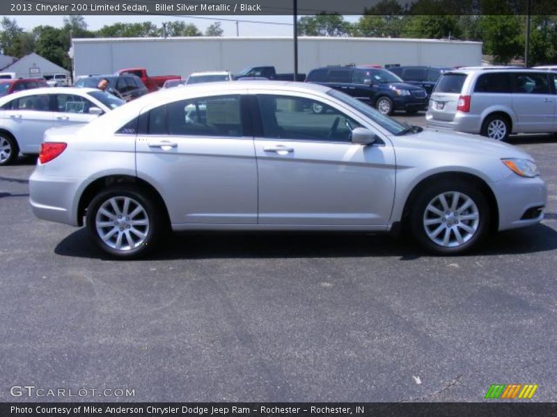 Billet Silver Metallic / Black 2013 Chrysler 200 Limited Sedan