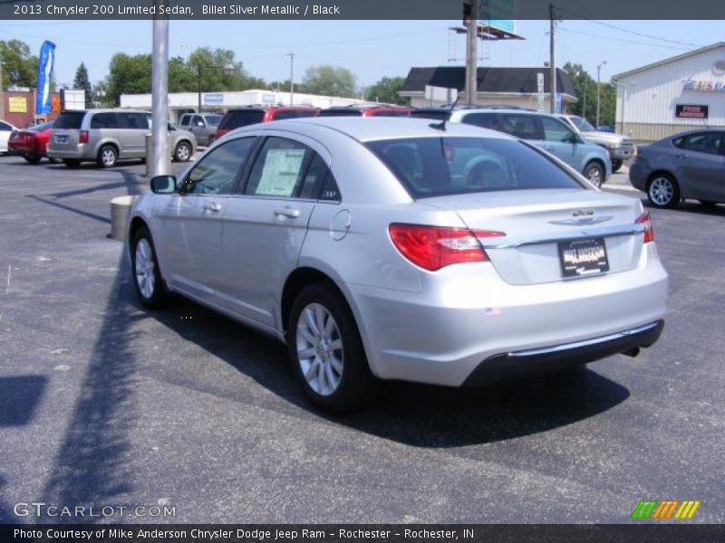 Billet Silver Metallic / Black 2013 Chrysler 200 Limited Sedan