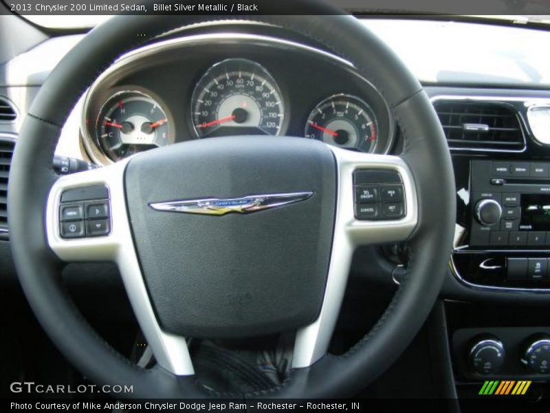 Billet Silver Metallic / Black 2013 Chrysler 200 Limited Sedan