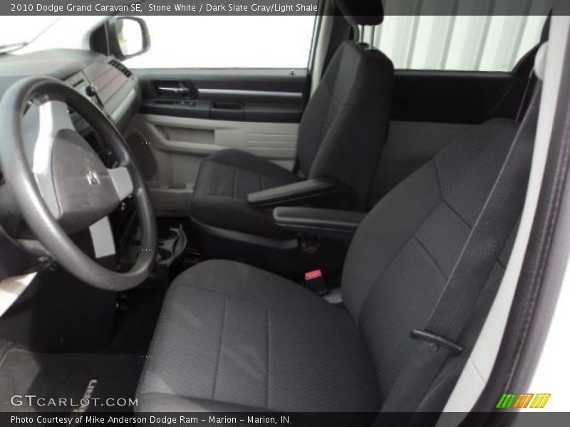 Stone White / Dark Slate Gray/Light Shale 2010 Dodge Grand Caravan SE