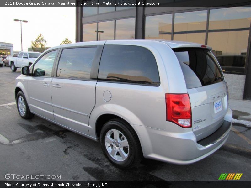 Bright Silver Metallic / Black/Light Graystone 2011 Dodge Grand Caravan Mainstreet