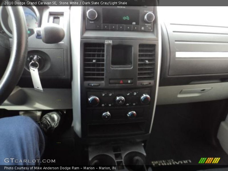 Stone White / Dark Slate Gray/Light Shale 2010 Dodge Grand Caravan SE