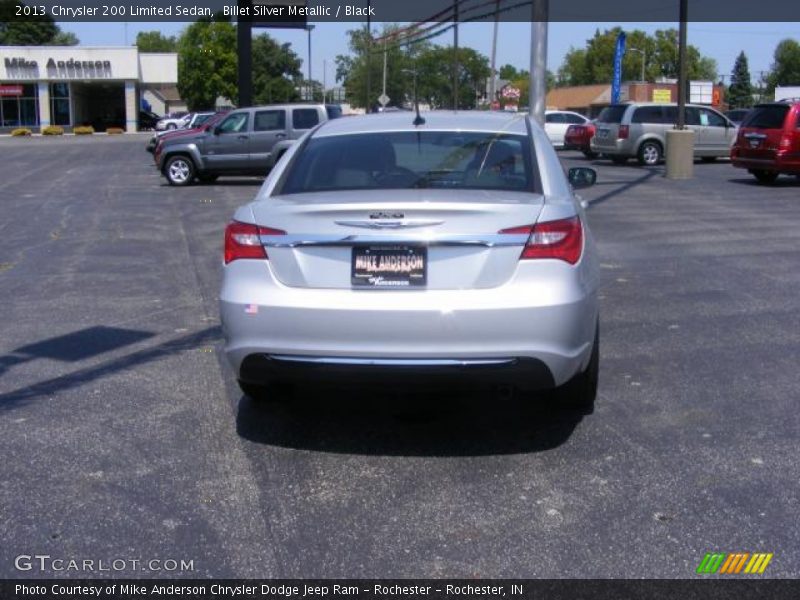 Billet Silver Metallic / Black 2013 Chrysler 200 Limited Sedan