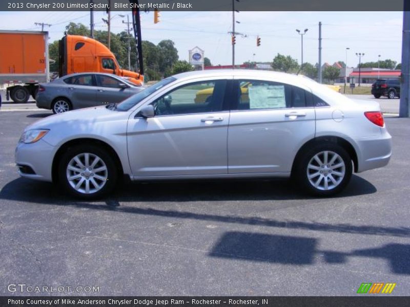 Billet Silver Metallic / Black 2013 Chrysler 200 Limited Sedan