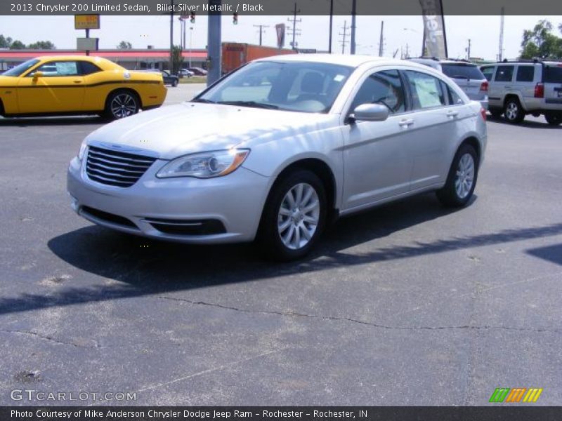Billet Silver Metallic / Black 2013 Chrysler 200 Limited Sedan