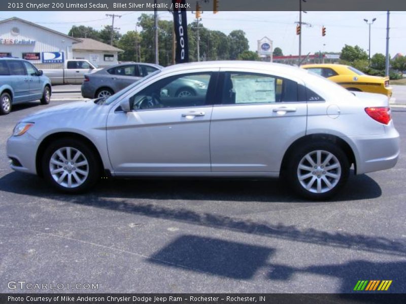 Billet Silver Metallic / Black 2013 Chrysler 200 Limited Sedan