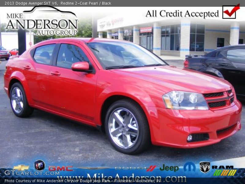 Redline 2-Coat Pearl / Black 2013 Dodge Avenger SXT V6