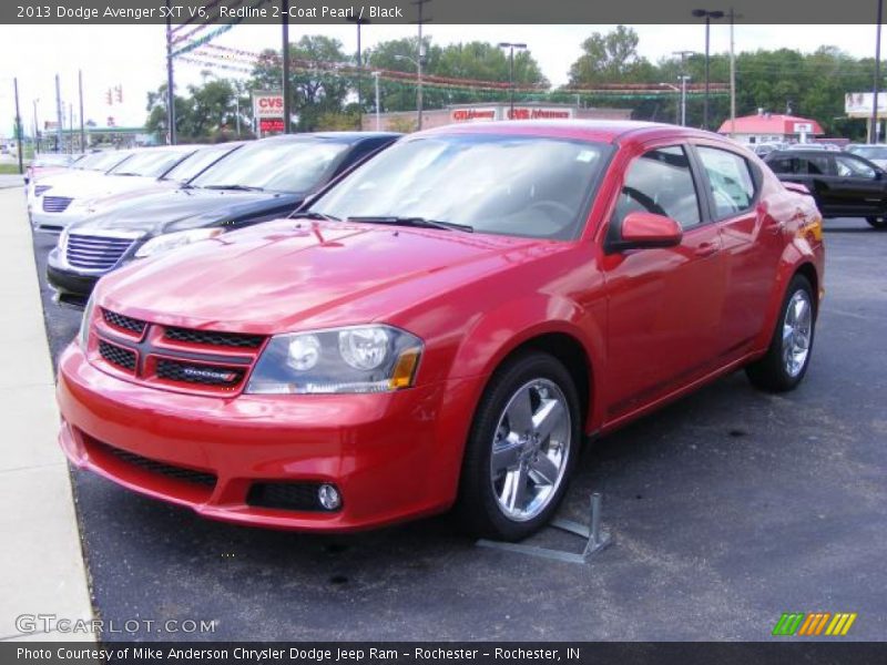 Redline 2-Coat Pearl / Black 2013 Dodge Avenger SXT V6