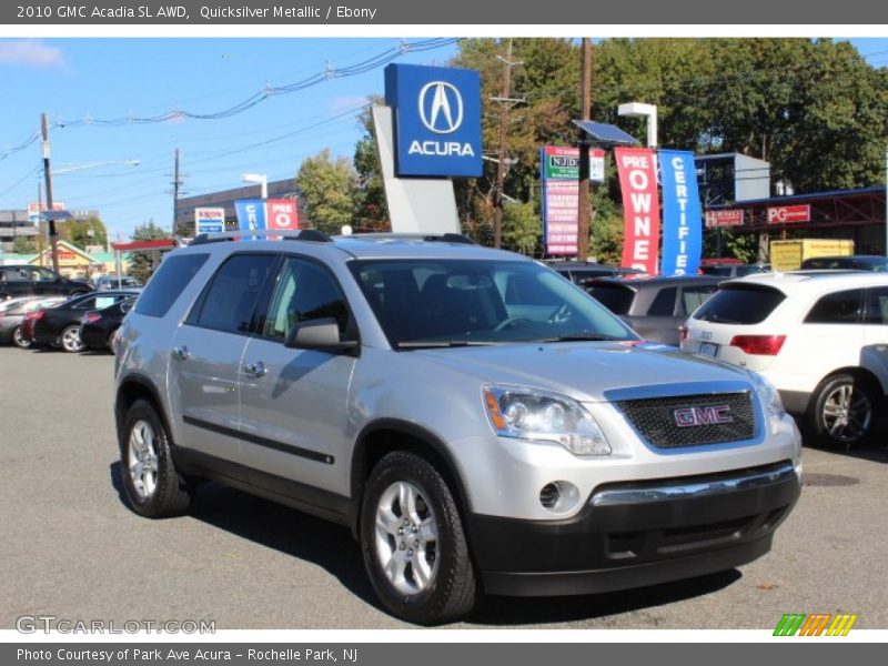 Quicksilver Metallic / Ebony 2010 GMC Acadia SL AWD