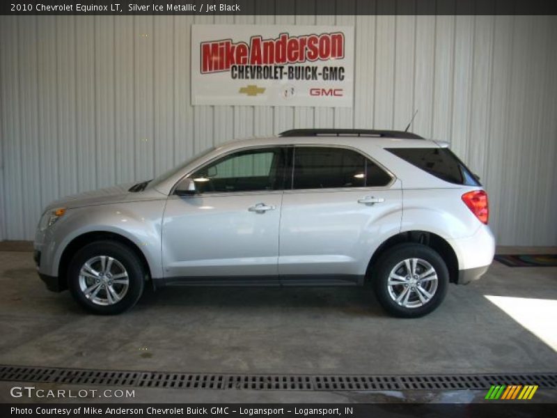 Silver Ice Metallic / Jet Black 2010 Chevrolet Equinox LT