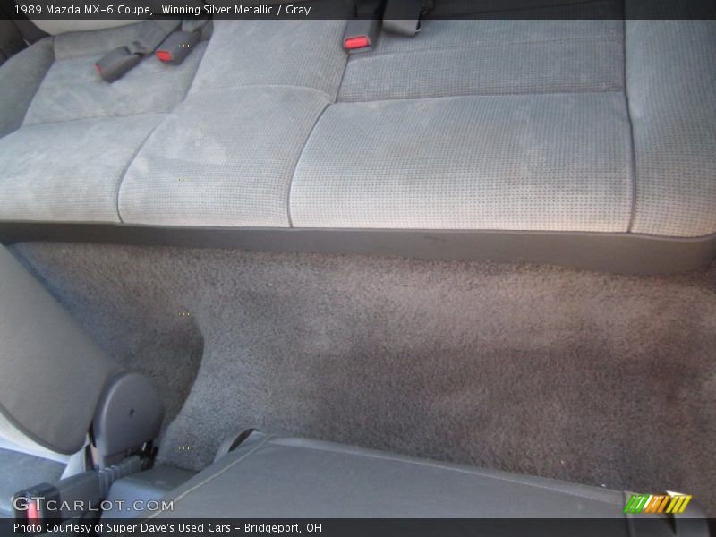Winning Silver Metallic / Gray 1989 Mazda MX-6 Coupe