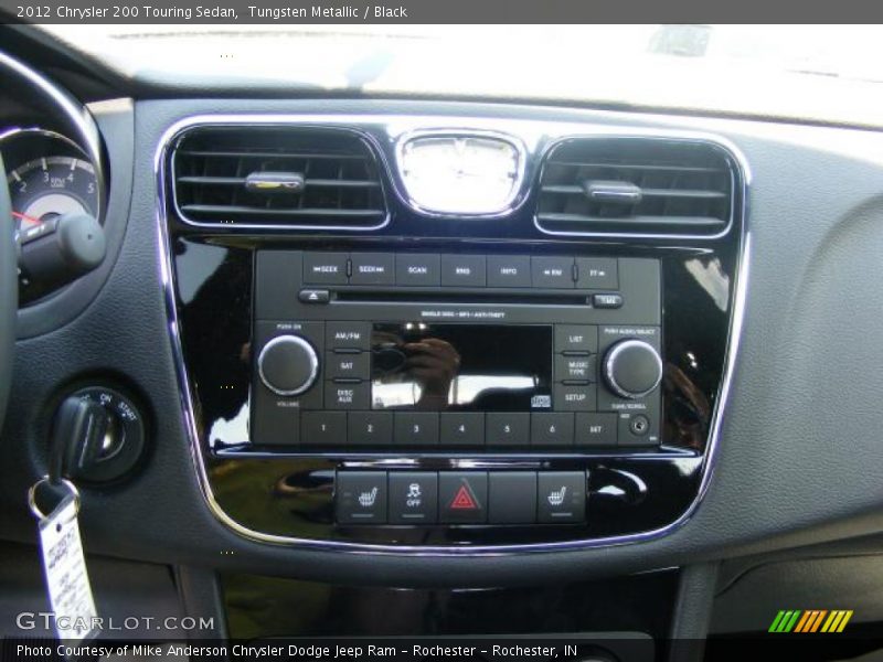 Tungsten Metallic / Black 2012 Chrysler 200 Touring Sedan