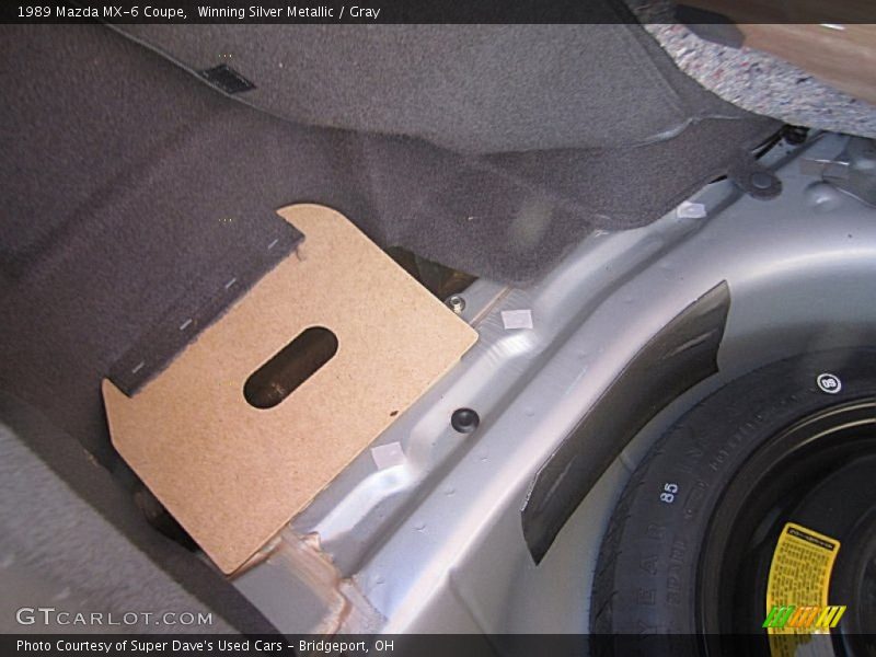 Winning Silver Metallic / Gray 1989 Mazda MX-6 Coupe