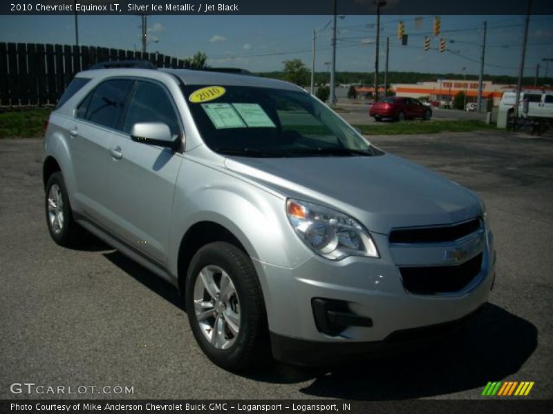 Silver Ice Metallic / Jet Black 2010 Chevrolet Equinox LT