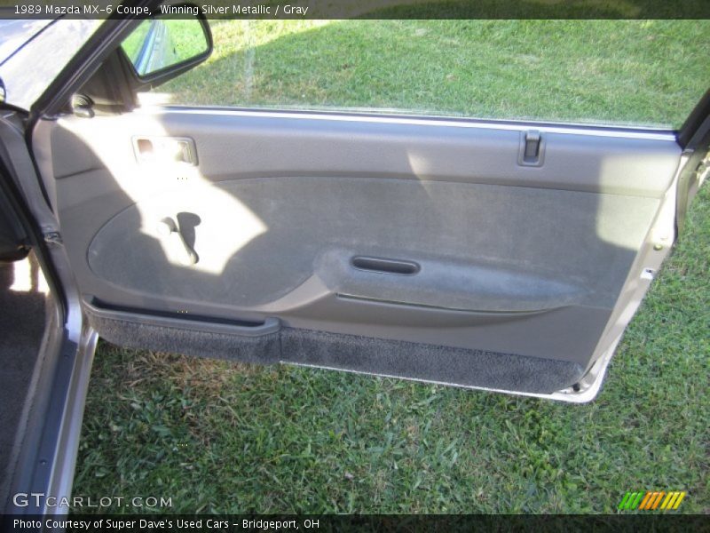 Winning Silver Metallic / Gray 1989 Mazda MX-6 Coupe