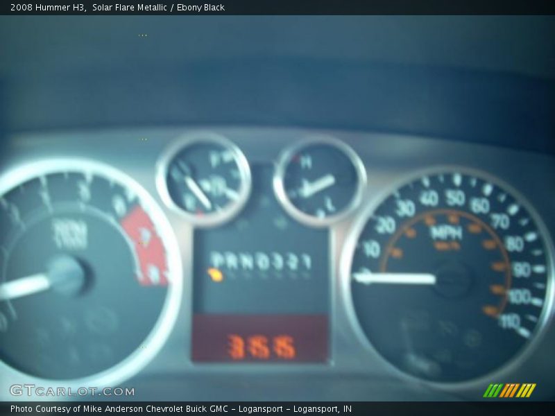 Solar Flare Metallic / Ebony Black 2008 Hummer H3