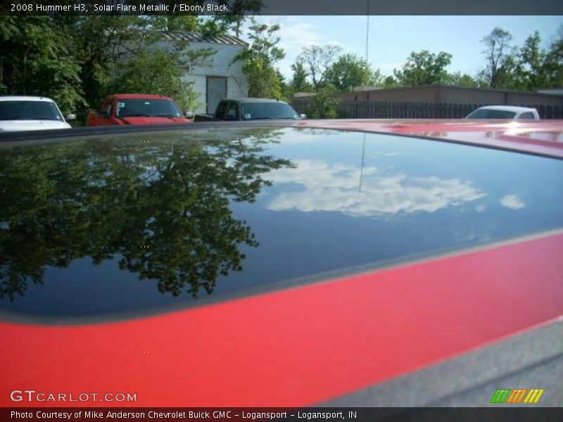 Solar Flare Metallic / Ebony Black 2008 Hummer H3
