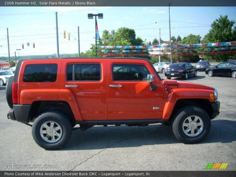 Solar Flare Metallic / Ebony Black 2008 Hummer H3