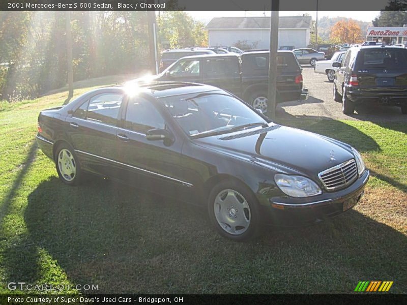 Black / Charcoal 2001 Mercedes-Benz S 600 Sedan