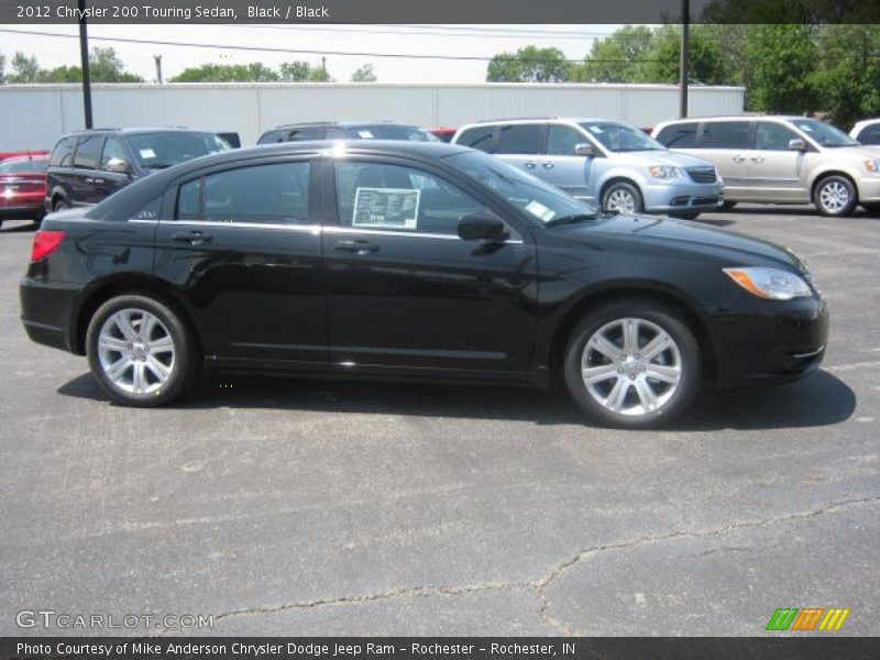 Black / Black 2012 Chrysler 200 Touring Sedan