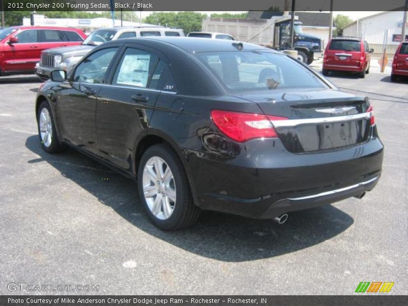 Black / Black 2012 Chrysler 200 Touring Sedan