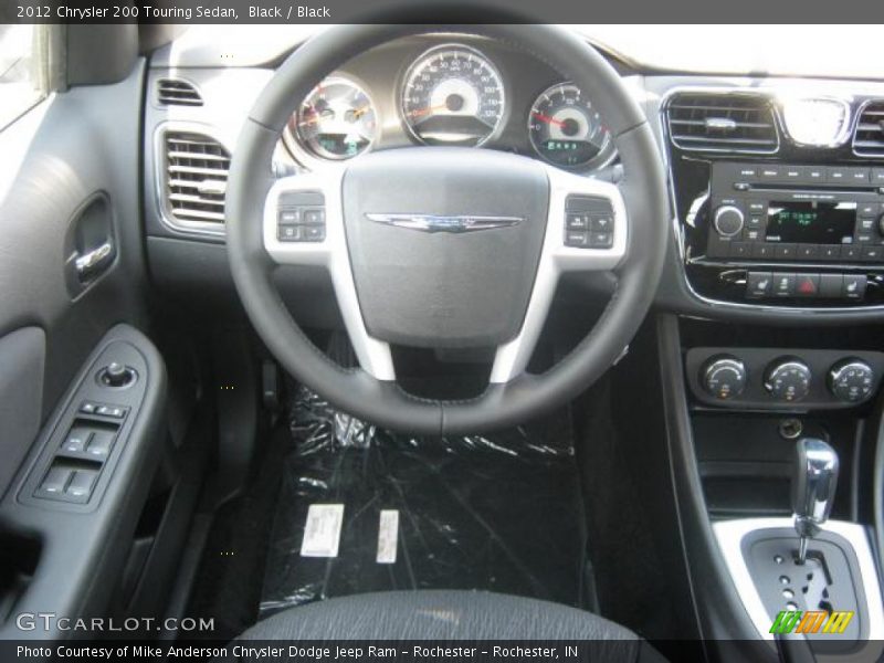 Black / Black 2012 Chrysler 200 Touring Sedan