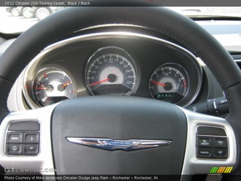 Black / Black 2012 Chrysler 200 Touring Sedan