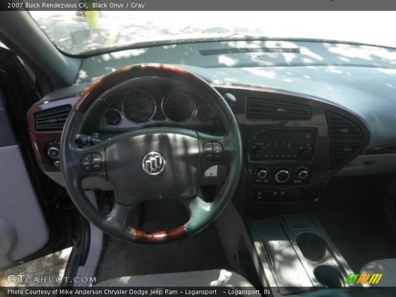 Black Onyx / Gray 2007 Buick Rendezvous CX