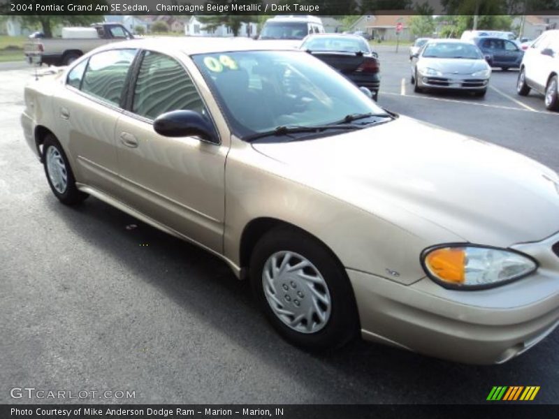 Champagne Beige Metallic / Dark Taupe 2004 Pontiac Grand Am SE Sedan