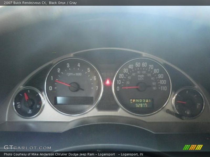 Black Onyx / Gray 2007 Buick Rendezvous CX
