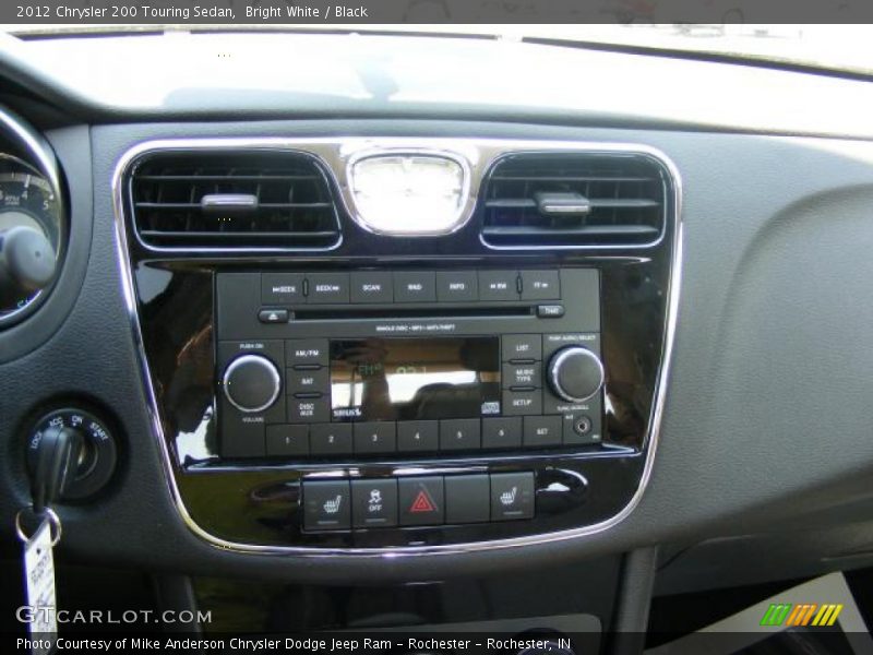 Bright White / Black 2012 Chrysler 200 Touring Sedan